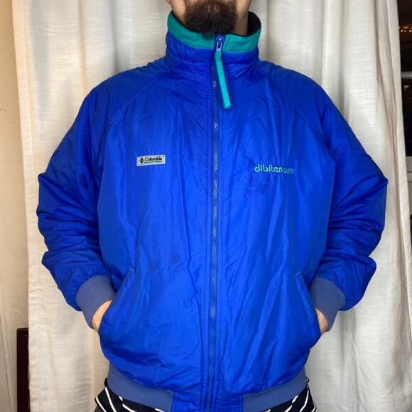 Vintage Men’s Columbia Blue Ski Jacket (L) - Picture 3 of 5